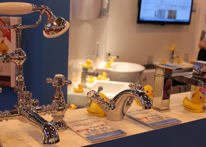 Gleaming Chrome Taps at Grand Designs Live 2015