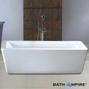 rectangular freestanding bath
