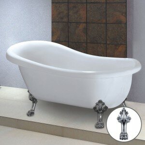 Roll-top bath fit for a princess
