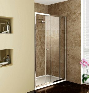 Sliding Shower Enclosure with Dagna Concealed Shower, from BathEmpire