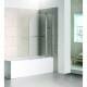 Bath Screen with Towel Rail, 1000x1400mm 