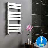 Francis Thermostatic Flat Panel Electric Towel Radiator, 800x450mm 