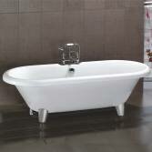 Victoria roll top bath with modern feet, large 