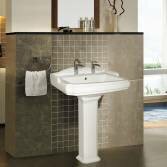 Victoria pedestal basin, two holes 