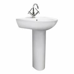 Contract Sink Pedestal and Basin - Single Tap Hole 