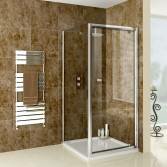 Frameless pivot shower enclosure for corner 900x900 