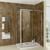 Sliding door shower enclosure, for corner 1200x900 