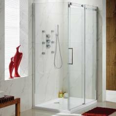 EasyClean Sliding Door Shower Enclosure for Corner - 1200x800mm 