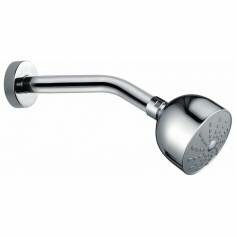 Fixed 80mm Chrome Effect Shower Head & Arm - Single Function 
