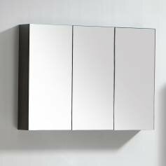 Lassen Wenge 900mm Mirror Cabinet - Three Door 