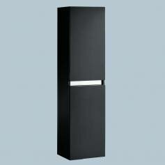 Onyx Steel Premium Gloss Black 1500mm Wall Mounted Storage Cabinet - Tall 