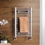 Nancy Chrome Curved Towel Warmers Radiator - 700x450mm 