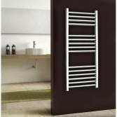 Chrome flat towel rail radiator 1100x500mm, Natasha 