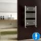 Natasha Chrome Flat Electric Towel Rail Radiator, 700x450mm 