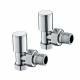 Premium Angled Towel Radiator Valves, 15x15mm 