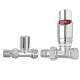 Thermostatic Straight Chrome Radiator Valve 