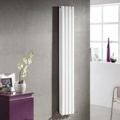 Callaghan Tall Radiator - White Double Panel Vertical Radiator with 8 columns - 1600x240mm 