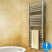 Virginia Thermostatic Square Tube Electric Towel Radiator, 1200x600mm 