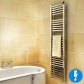 Virginia Square Tube Electric Towel Radiator, 1600x450mm 