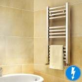 Virginia Square Tube Electric Towel Radiator, 800x450mm 