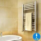 Virginia Thermostatic Square Tube Electric Towel Radiator, 800x600mm 