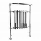 Victoria Traditional Floor Standing Towel Rail Radiator - 6 Column Chrome 