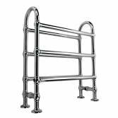 Victoria Traditional Floor Standing Towel Rail Radiator - 6 Bars Chrome 
