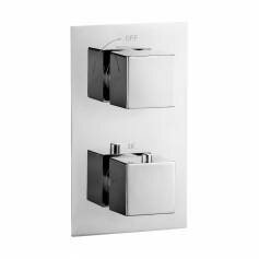 Shower Mixer - 1 Way Square Thermostatic Valve 
