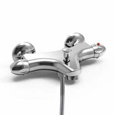 Economy Thermostatic Bar Mixer Shower Valve with Bath Filler Tap 