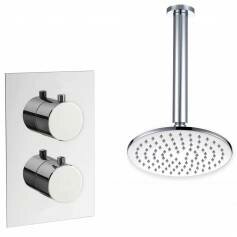 Tugela Thermostatic Shower Mixer Kit with 200mm Round Head 