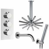 Coban Shower with 8.7&quot; Star Head, Bath Filler and Handheld 