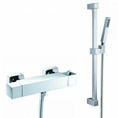Combination Shower - Square Thermostatic Bar Mixer Kit with Hand Held Head 