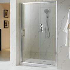 Coral Sliding Shower Doors - Enclosure for Alcove - 1000mm 