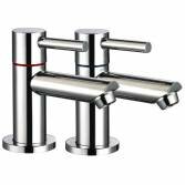 Cascade II hot and cold basin taps 