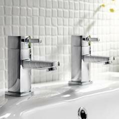 Ivela Bathroom Sink Taps - Hot and Cold Basin 