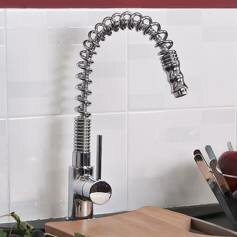 Fango Chrome Plated Kitchen Mixer Tap - Pull Out Tap &amp; Spray 