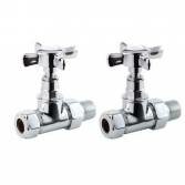 Victoria Traditional Straight Towel Radiator Valves 