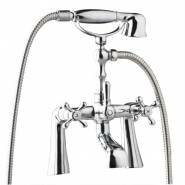  Victoria - Bath mixer filler tap with shower, in chrome 