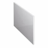 Gloss White P Shape Bath End Panel - 750mm 