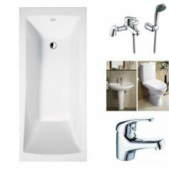 Murray Straight Bath Package, Square 