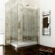 EasyClean Walk-In Shower Enclosure, Screens and Tray, Right Hand, 1400x850mm 