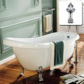 1570mm Victoria Traditional Roll Top Slipper Baths - Dragon Feet