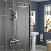 200mm Square Head - Thermostatic Shower