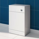 500x330mm Quartz Gloss White Back To Wall Toilet Unit