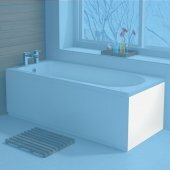 800x510mm Bath End Panel - Gloss White