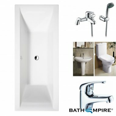 Bathroom Suite Packages | Straight Bath Suite | Double Ended | Square