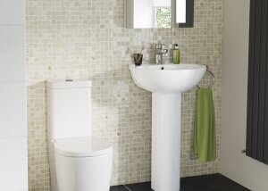 Tocha Close Coupled Toilet and Pedestal Basin Set