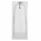 1700x700x400mm Square Round Wide Ended Bath with Handles