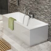 1700x700x540mm Square Double Ended Bath