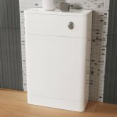 500mm Tuscany Gloss White Back To Wall Toilet Unit